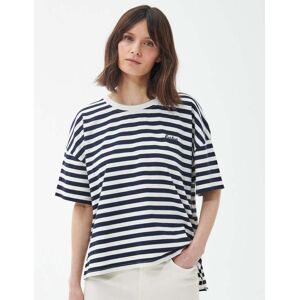 Barbour Adria Womens T-Shirt  - Navy Stripe - UK14 EU40 US10 - female