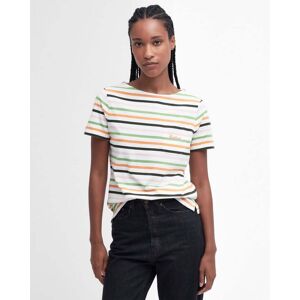 Barbour Bradley Short Sleeve Womens Top  - Cloud Stripe - UK16 EU42 US12 - female