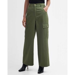 Barbour International Kinghorn Womens Cargo Trousers  - Green Smoke - UK10 EU36 US6 - female