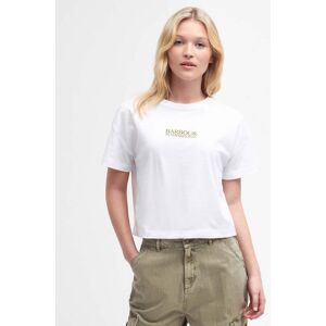 Barbour International Sofia Womens Relaxed T-Shirt  - White - UK14 EU42 US10 - female