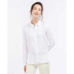 Barbour Marine Womens Long Sleeve Shirt  - White - UK16 EU42 US12 - female