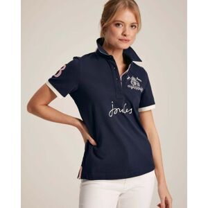 Joules Beaufort Womens Short Sleeve Polo 224310  - French Navy - UK10 EU38 US6 - female