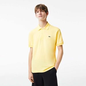 Lacoste Classic Fit L.12.12 Mens Short Sleeve Polo Shirt  - Yellow 107 - L - male