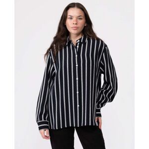 Tommy Hilfiger Argyle Stripe Womens Relaxed Fit Shirt  - Argyle Stripe/Desert Sky - UK12 EU40 US8 - female