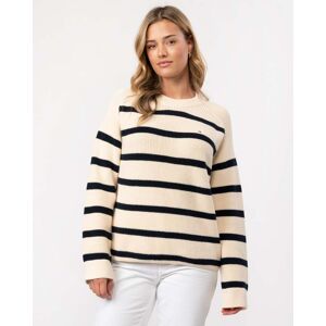 Tommy Hilfiger Cardi Stitch Womens Crew Jumper  - Breton Calico/Desert Sky - S - female