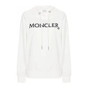 MONCLER Womens Pullover Hooded Top White - Women - White