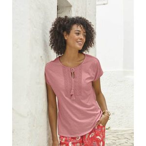 Damart Embroidered T-shirt Flamingo female