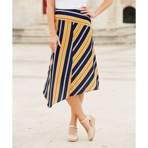 Damart Stripe Skirt Printed Ochre female