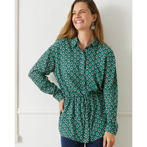 Damart Printed Ecovero Tunic Green Graphic female