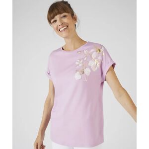 Damart Printed T-Shirt Dark Lilac female