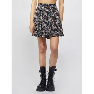 Young Poets Society Women's Neea Darts Skirt In Secret Garden AOP (XS)  - Black - Size: Extra Small