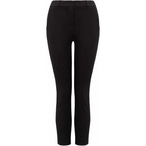 Forever New Women's Grace 7/8th Slim Pants in Black, Size 16 Cotton/Polyamide/Elastane