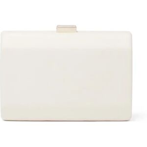 Forever New Women's Gigi Faceted Hardcase Clutch Bag in Bone Polyurethane/Polyester