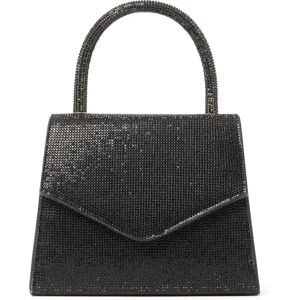 Forever New Women's Skye Sparkle Top Handle Bag in Black Polyester/Glass/Polyester