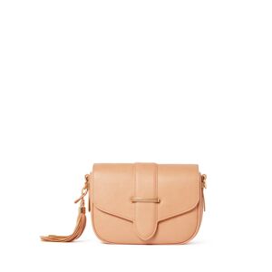 Forever New Women's Signature Thea Tassel Saddle Bag in Camel Polyurethane/Polyester