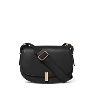 Forever New Women's Amber Saddle Bag in Black Polyurethane/Polyester