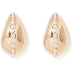 Forever New Women's Signature Torrie Teardrop Pearl Earrings in Pearl/Gold Recycled Zinc/Glass