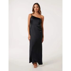 Forever New Women's Kelly Petite One-Shoulder Maxi Dress in Navy, Size 6 Main/Polyester