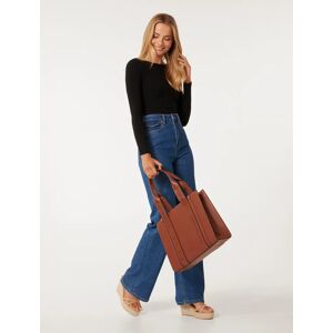 Forever New Women's Signature Alison Structured Tote Bag in Tan
