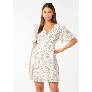 Forever New Women's Pria Button-Down Mini Dress in Parkville Spot, Size 16 Main/Viscose