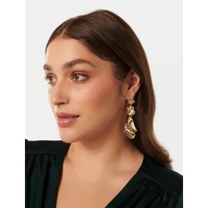 Forever New Women's Signature Tami Textured Drop Earrings in Gold 100% Recycled Zinc