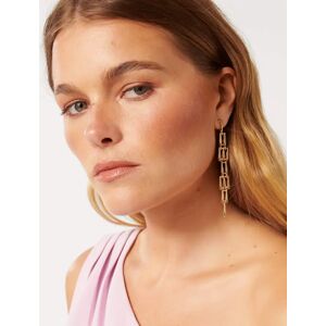Forever New Women's Signature Farley Fine Link Drop Earrings in Gold 100% Recycled Zinc