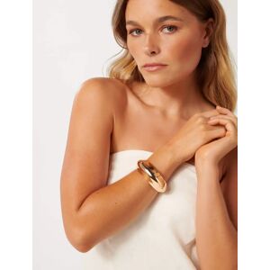 Forever New Women's Signature Corinne Curve Cuff Bracelet in Gold 100% Recycled Zinc