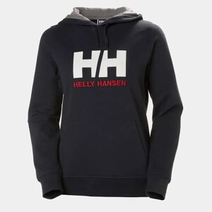 Helly Hansen Women's HH Logo Cotton French Terry Hoodie Navy S - Navy Blue - Female