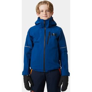 Helly Hansen Juniors’ Elements 3-Layer Ski Jacket Blue 140/10 - Deep Fjord Blue - Unisex