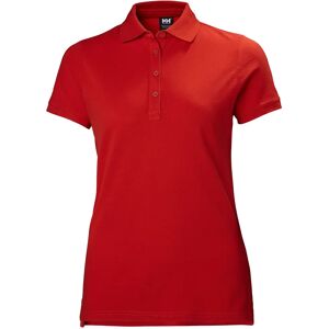 Helly Hansen Women's Crew Pique 2 Cotton Polo Shirt Red XS - Alert Red - Female