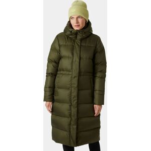 Helly Hansen Women's Essence Long Down Coat Green L - Utility Gre Green - Female