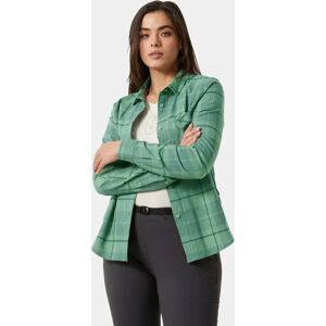 Helly Hansen Women's Lokka Organic Flannel Shirt Green L - Jade Green - Female