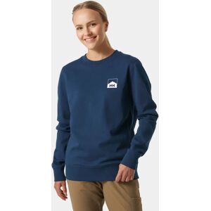 Helly Hansen Women's Nord Graphic Crewneck Sweatshirt Blue L - Ocean Blue - Female