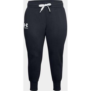 Under Armour Womens Rival Fleece Joggers + Black/White 22 4XL female