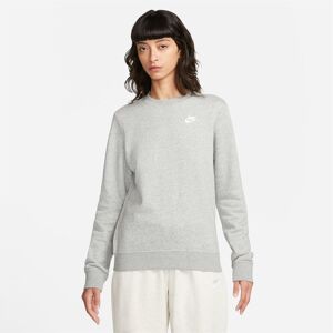 Nike Sportswear Club Fleece Womens Crew Neck Sweatshirt Grey XL female