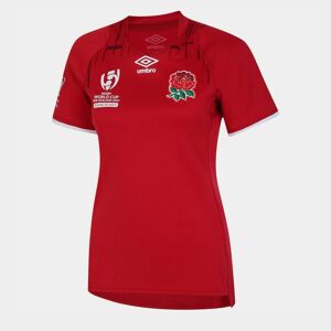 Umbro England 2022 RWC Alternate Rugby Shirt Womens Red/White XS female