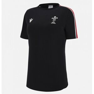 Macron Wales 22/23 Ladies Travel T-Shirt Black/Red XS female