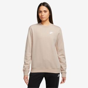 Nike Sportswear Club Fleece Womens Crew Neck Sweatshirt Sanddrift XS female