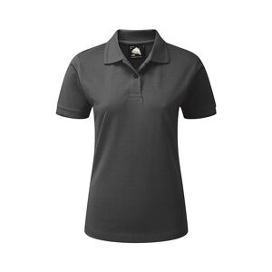 ORN 1160-10 Wren Ladies Short Sleeve Polo Shirt 8  Charcoal Grey