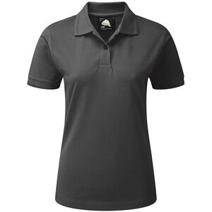 ORN 1160-10 Wren Ladies Short Sleeve Polo Shirt 14  Charcoal Grey