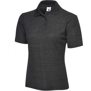 Uneek UC106 Ladies Short Sleeve Polo Shirt S  Charcoal Grey