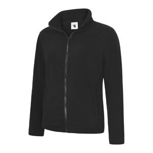 Uneek UC608 Ladies Classic Full Zip Fleece Jacket 10  Black
