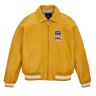 Avirex Icon Leather Jacket Mustard - Size: Default Title - yellow - Size: Default Title