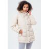 Hype Mid Length Padded Coat With Fur