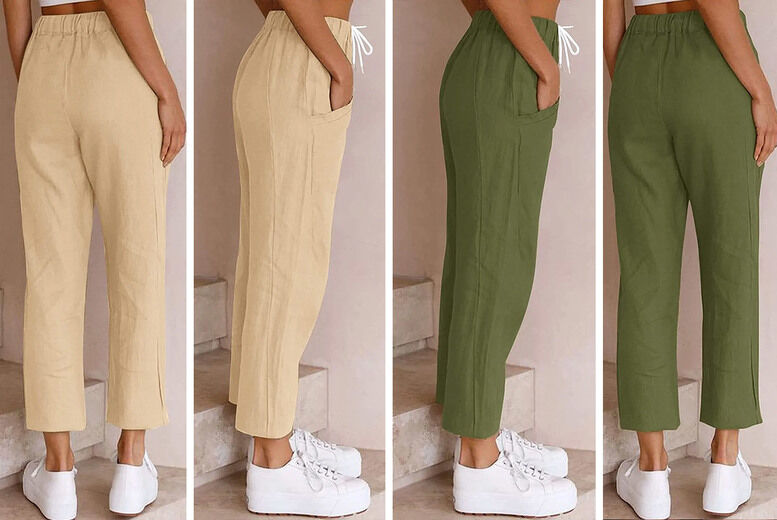 Flyglow Global Trading Ltd t/a Inhouse Deal Women's Linen Trousers