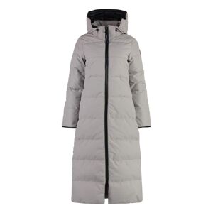 Canada Goose Mystique Long Hooded Down Jacket - grey - female - Size: Extra Small