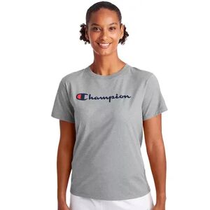 Champion Women's Champion Graphic Classic Tee, Size: Medium, Dark Grey