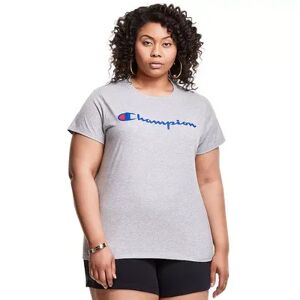 Champion Plus Size Champion Classic Graphic Tee, Women's, Size: 1XL, Dark Grey