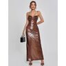 Mew Mews Fashion Lorelei Brown Sequin Dress