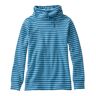 Women's Ultrasoft Sweats Funnelneck Pullover, Stripe Marine Blue/Cream Extra Small, Cotton L.L.Bean